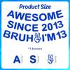 13th Birthday Decorations Banner Boy - 3 Pcs Blue Pre-Strung Glitter Awesome Since 2013 Bruh I'M 13 Garland Decor For Teenagers Girls Cheers To 13 Years Old Party Supplies view 2