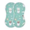 Kigai Cute Astronauts Baby Burp Cloths, Large Soft Absorbent Muslin Burp Cloths Set of 2, Cotton Baby Towels for Newborn Boys and Girls 22x11 Inch view 2