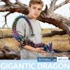 473D Printed Dragon Large 3D Dragon--Bigger Fidget Toy Gift for Kids, Boys, Girls & Adults,Cool Giant Crystal 3-D Printed Animals Desk Decoreaster basket essentials47in blue green purple view 2