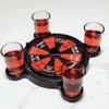 Hsqqdc Roulette Shots Drinking Games Set for Adults Party with Glass, Roulette Wheel Drinking Game for Ktv, Bar, Nightclub, Halloween Party view 4