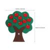 FRCOLOR 3 Sets Felt Tree Math Toy, Number Matching Game for Preschool and Kindergarten, Addition Subtraction Montessori Early Learning Activities view 2
