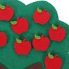 FRCOLOR 3 Sets Felt Tree Math Toy, Number Matching Game for Preschool and Kindergarten, Addition Subtraction Montessori Early Learning Activities view 3