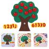 FRCOLOR 3 Sets Felt Tree Math Toy, Number Matching Game for Preschool and Kindergarten, Addition Subtraction Montessori Early Learning Activities view 4