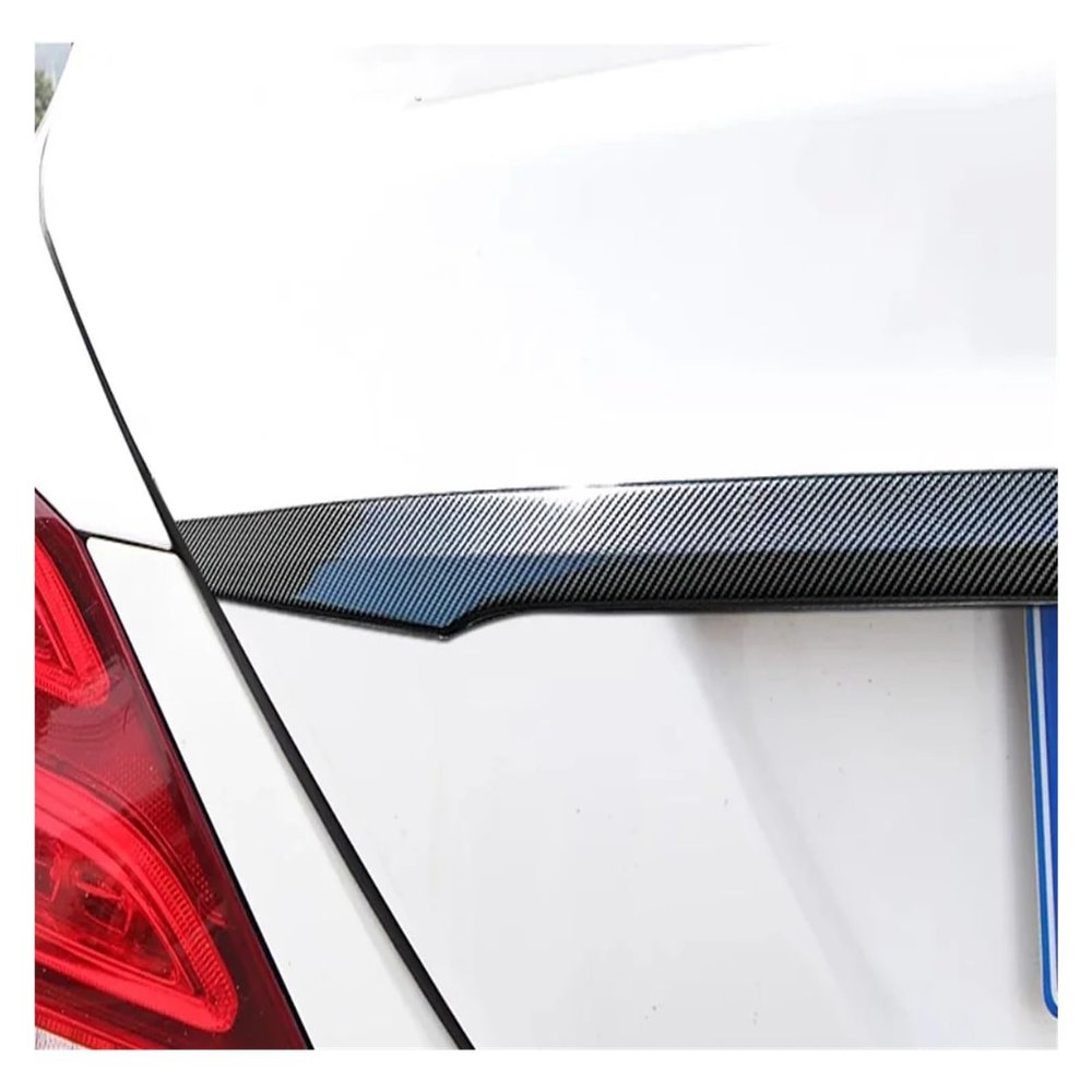 Beautify Steel Rear Tailgate Trunk Lid Cover Trim Compatible for Mercedes Benz C-Class W205 Car Exterior Accessories 2015-2021(Carbon Fiber Pattern)