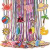 Tondiamo 36 Pcs Hawaiian Beaded Necklaces Bulk Summer Beach Pool Party Favors Tropical Pendant Necklaces Jewelry for Hawaiian Luau Party Favors Beach Themed Decor for Carnival Luau Supply(Summer) view 1