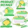 Halloscume 10 Sets Bug Catcher for Kids Students Insect Catching Kit Collector Bug Box with House, Butterfly Net, Tweezer, Cage Habitats Container Collection Explorer Gift (Green) view 3