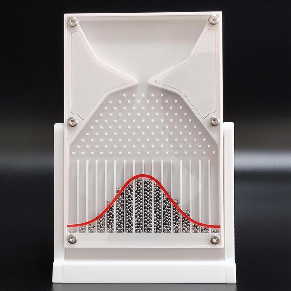 12 * 18cm Galton Board Experiment Model, Probability Teaching Demonstration, Normal Distribution Mathematical Model, Physics Lab Teaching Tool, Inspire Curiosity and Enhance Learning, for Students