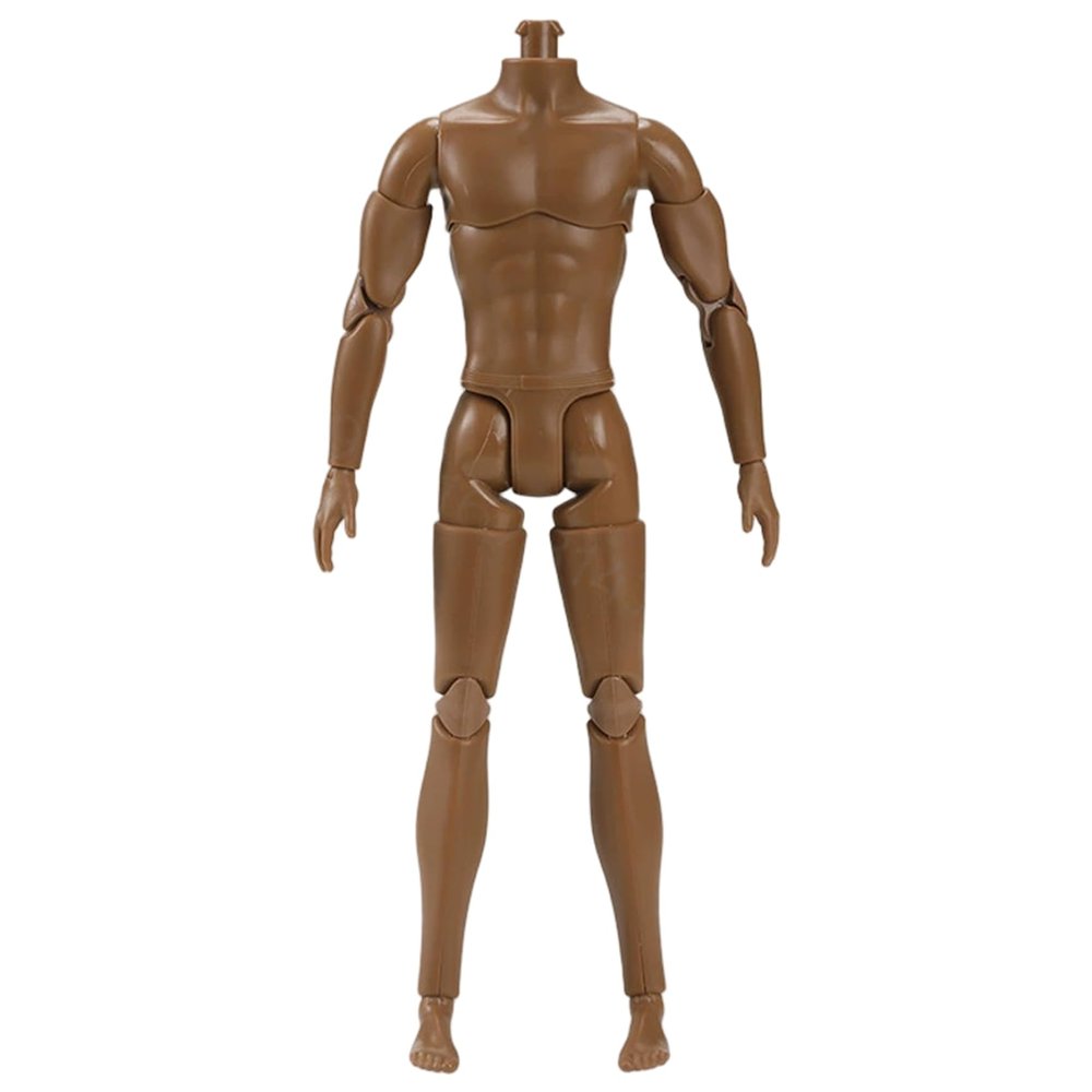 1/6 Scale Action Figure Multi Jointed Movable Male Muscular Action Figure Body for Display Doll Collection Brown 1/6 Scale Custom .-