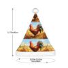 aabkjgfr Rooster Print Adult Santa Hat,Soft And Comfortable Santa Hat,Suitable For New Year'S Holiday Parties,Indoors And Outdoors. view 3