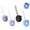 Silicone Case for Tamagotchi Paradise Soft Protective Cover with Lanyard, Shockproof Dustproof Shell for Tamagotchi Electronic Pet Toy (Black) view 1
