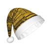 aabkjgfr Rustic Rocks Brick Wall Print Adult Santa Hat,Soft And Comfortable Santa Hat,Suitable For New Year'S Holiday Parties,Indoors And Outdoors. view 2