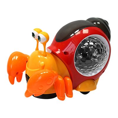 Electric Crawling Snail Toy  Lighted Musical Interactive Snail, Automatic Obstacle Avoidance, Safe Design, Fun Sensory Play | Crawling Snails Toy for Boys, Girls, Kids, Birthday, Holiday, Indoor Play