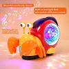 Electric Crawling Snail Toy  Lighted Musical Interactive Snail, Automatic Obstacle Avoidance, Safe Design, Fun Sensory Play | Crawling Snails Toy for Boys, Girls, Kids, Birthday, Holiday, Indoor Play view 4
