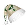 aabkjgfr Pakistan Flag Map03 Print Adult Santa Hat,Soft And Comfortable Santa Hat,Suitable For New Year'S Holiday Parties,Indoors And Outdoors. view 2