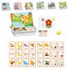 CGDUYWJ Magnetic Puzzle Learning Building Block Toys, Magnetic Face Puzzles for Toddlers, Double Side Preschool Educational Learning Toy, Enhances Creativity and Learning view 1