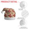 aabkjgfr Trinidad And Tobago Flag Map03 Print Adult Santa Hat,Soft And Comfortable Santa Hat,Suitable For New Year'S Holiday Parties,Indoors And Outdoors. view 4