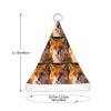 aabkjgfr Fox Print Adult Santa Hat,Soft And Comfortable Santa Hat,Suitable For New Year'S Holiday Parties,Indoors And Outdoors. view 3