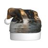 aabkjgfr Nature Elephants Print Adult Santa Hat,Soft And Comfortable Santa Hat,Suitable For New Year'S Holiday Parties,Indoors And Outdoors. view 1