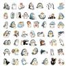 50/100PCS Cute Shark Hooded Fun Cat Stickers Decals Decoration Suitcase Scrapbooking Laptop Phone Stationery Toy Gift(100PCS) view 3