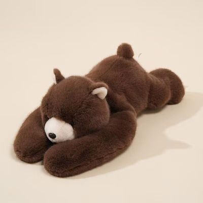 30/45/60cm Weighted Plush Animals for Kids & Adults, Soft Hugging Pillows for Anxiety & Sleep Support, Stuffed Cute Plush Toy Pillow Gifts for Christmas Birthday Holidays (Brown Bear 65cm)