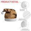 aabkjgfr Rabbits Jumping Running Print Adult Santa Hat,Soft And Comfortable Santa Hat,Suitable For New Year'S Holiday Parties,Indoors And Outdoors. view 4