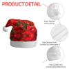 aabkjgfr Red Poppy Field Farm Print Adult Santa Hat,Soft And Comfortable Santa Hat,Suitable For New Year'S Holiday Parties,Indoors And Outdoors. view 4