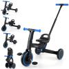BABY JOY Toddler Tricycle, 4-in-1 Foldable Kids Trike with Adjustable Seat, Removable Pedal, EVA Foam Wheels & Push Handle, Balance Bike for Boys Girls 18-60 Months (Blue) view 1