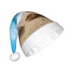 aabkjgfr Sea Conch Shell Starfish Turtle Print Adult Santa Hat,Soft And Comfortable Santa Hat,Suitable For New Year'S Holiday Parties,Indoors And Outdoors. view 2