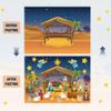 Felt Story Board Christmas Nnativity Scene Felt Board for Kids Nnativity Scene Christmas Nativity Sets Nativity for Toddlers Wall Decor Indoor.- view 3