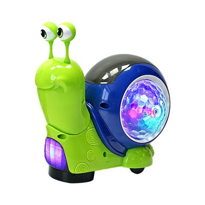 Electric Crawling Snail Toy  Lighted Musical Interactive Snail, Automatic Obstacle Avoidance, Safe Design, Fun Sensory Play | Crawling Snails Toy for Boys, Girls, Kids, Birthday, Holiday, Indoor Play