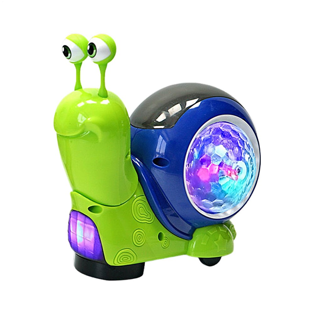 Electric Crawling Snail Toy  Lighted Musical Interactive Snail, Automatic Obstacle Avoidance, Safe Design, Fun Sensory Play | Crawling Snails Toy for Boys, Girls, Kids, Birthday, Holiday, Indoor Play