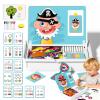 CGDUYWJ Magnetic Puzzle Learning Building Block Toys, Magnetic Face Puzzles for Toddlers, Double Side Preschool Educational Learning Toy, Enhances Creativity and Learning view 1