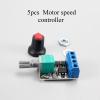 1/5pcs PWM DC Motor Speed Controller 5V-16V12V with Switch Function 10A LED Dimming Speed Control Module distintivo(5pcs) view 2