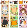 6pcs Cartoon Cat Head Face Changing Puzzle Sticker Cartoon Animal Make a Face Toy Face Changing Sticker DIY Children's Toys(6PCS) view 2