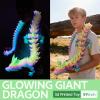 59 3D Printed Dragon Large 3D Dragon--Bigger Fidget Toy Gift for Kids, Boys, Girls & Adults,Cool Giant Crystal 3-D Printed Animals Desk Decoreaster basket essentials59in Luminous Rainbow view 2