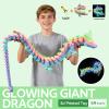 59 3D Printed Dragon Large 3D Dragon--Bigger Fidget Toy Gift for Kids, Boys, Girls & Adults,Cool Giant Crystal 3-D Printed Animals Desk Decoreaster basket essentials59in Luminous Rainbow view 4