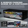 1/64 Scale Display Case Car Garage Moldel, Container Box Style LED Diorama for Toy Car Display and Storage Cars Stackable Collectible Display Box with Front Flip Door view 3