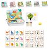 CGDUYWJ Magnetic Puzzle Learning Building Block Toys, Magnetic Face Puzzles for Toddlers, Double Side Preschool Educational Learning Toy, Enhances Creativity and Learning view 1