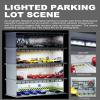 1/64 Scale Display Case Car Garage Moldel, Acrylic Cover Diecast Car Show Case with LED Light 6 Parking Spaces?Hot diecast Wheel Parking Scene (Vehicles Not Included) Warehouse view 3