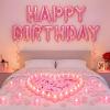 Charnoel Pink Happy Birthday Balloons Decorations for Women Men Party Decor view 1