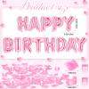 Charnoel Pink Happy Birthday Balloons Decorations for Women Men Party Decor view 4