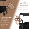Stroller Wagon for 4 Kids, Foldable Wagon with Footwell, Lightweight, Adjustable Push and Pull Handles, 5-Point Harness, Adjustable Canopy for Outdoor Adventures view 2