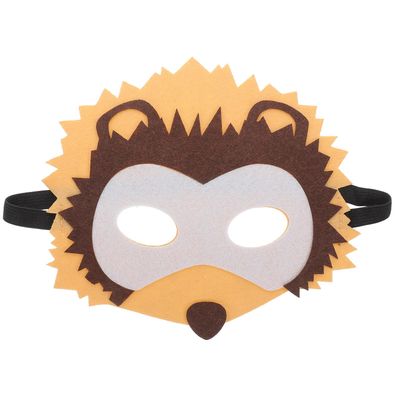 BESPORTBLE Elastic Band Cartoon Animal Mask for Non-woven Frog Tiger Hedgehog Cosplay Face Cover for Halloween Fancy Dress Party School Performance Props