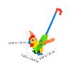 JOINPAYA Rooster Walker Detachable Cartoon Animal Push Rod Pushing Vehicle Durable Plastic Educational Activity for Early Learning and Observation Skills Development Random Color view 2