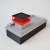 1/64 Scale Diorama Car Garage Display Stand, 2-Layer Parking Lot Structure with Control Tower, White and Red Storage Unit, 8.3 x 4.1 x 3.7 inches, Diecast Model Car Storage Collection (Red) view 4