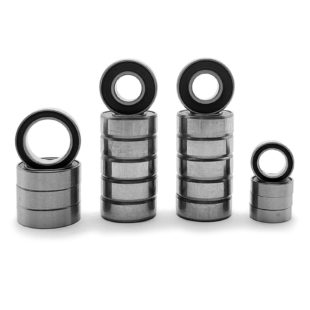 AMZRC 20Pcs Complete Ball Bearings Kit for Tamiya TT-01 TT01 TT-01E TT-02B All Versions TT-01D Chassis Rc Car Part