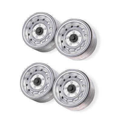 4pcs 1.9" Metal Hub Classic Retro Locking Wheel Hub for 1/10 RC Cover Car TRX4 SCX10 RC4WD (Original Color 4pcs)