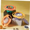 GLSTOY Rotary Balance Bowl Rotate Feeding Bowl with Lid Safe Material Smooth Edges for Learning to Self-feed Suitable for Home Use view 2