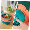 GLSTOY Rotary Balance Bowl Rotate Feeding Bowl with Lid Safe Material Smooth Edges for Learning to Self-feed Suitable for Home Use view 3