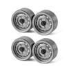 4pcs 1.9" Metal Hub Classic Retro Locking Wheel Hub for 1/10 RC Tape Car TRX4 SCX10 RC4WD (Silver 4pcs) view 1